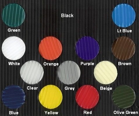 Coroplast Color Chart